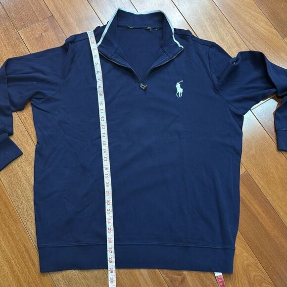 Polo by Ralph Lauren Men's Quarter Zip Navy Sweatshirt size XXL - Picture 9 of 9